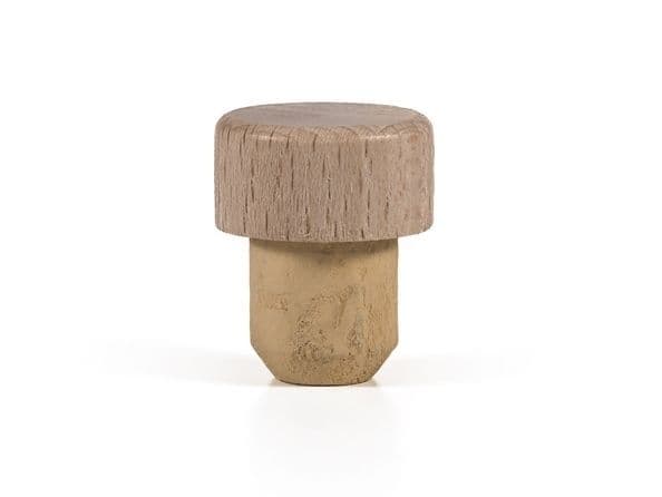Craft Range Wooden Top Flanged Wine Corks Pack of 20