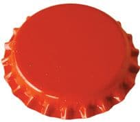 Crown Caps Orange 100 pcs