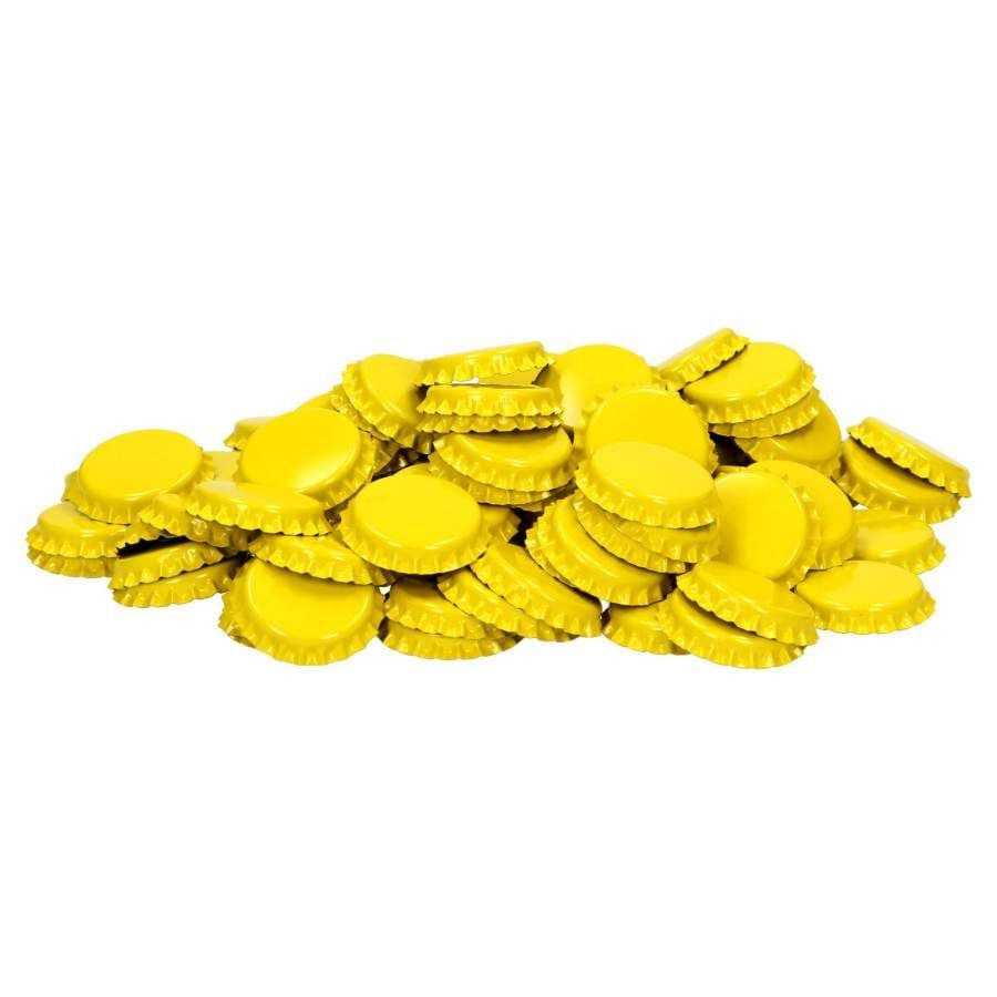 Crown Caps Yellow 100 Pack