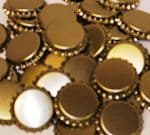 Crown corks 29mm GOLD 100 pcs Extra Seal (With Plastic Undercap)