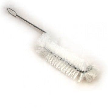 Demijohn Brush 46cm/18 (bent/cranked, white handle)