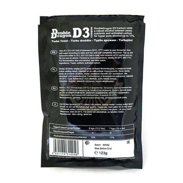 DoubleDragon D3 Extreme Turbo Yeast