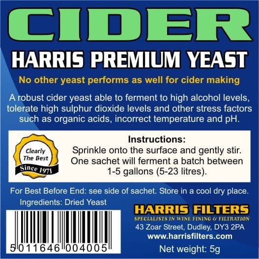 Harris Premium Cider Yeast
