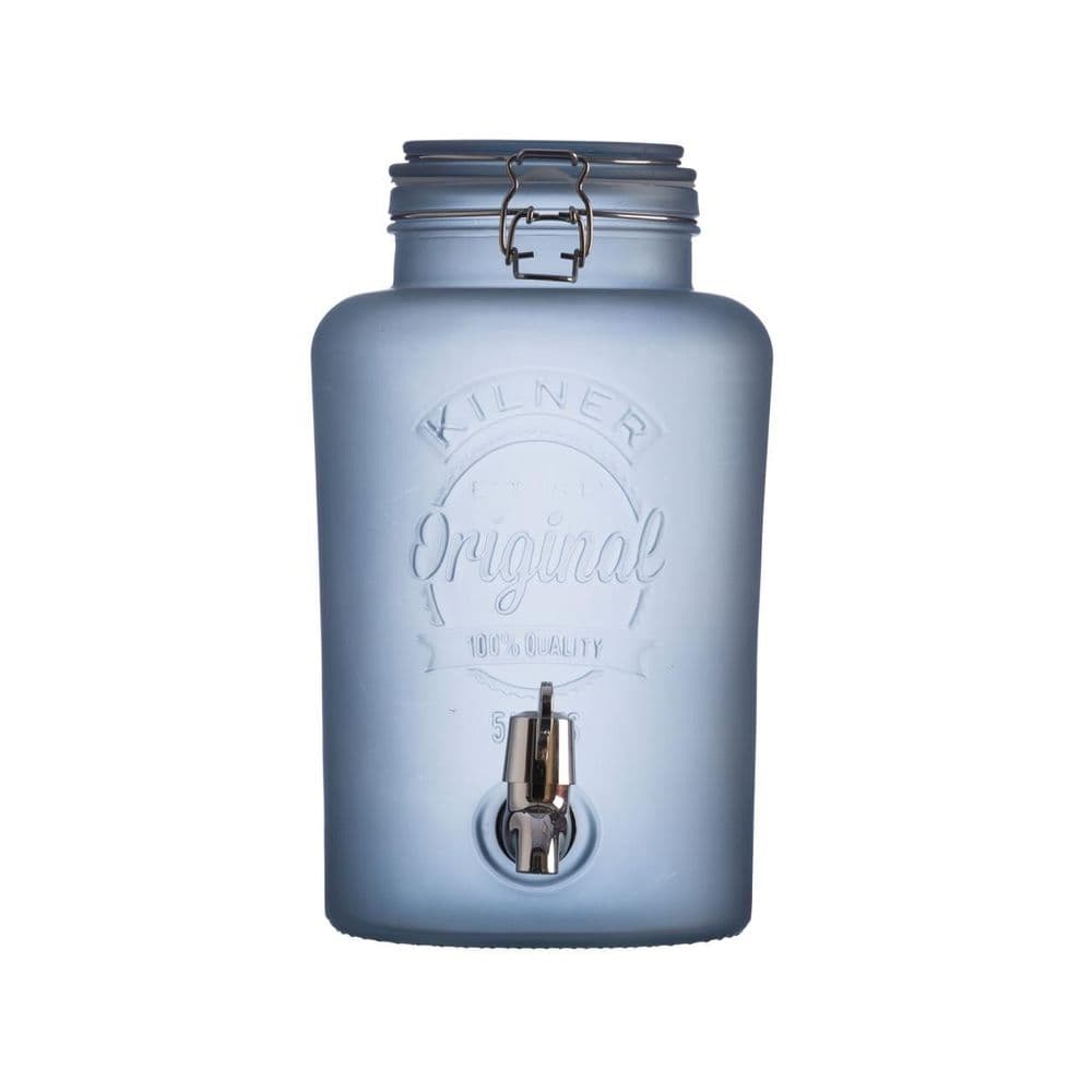 Kilner Blue Frosted Dispenser 5 Litre