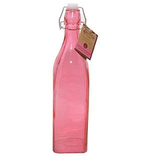 Kilner Clip Top Pink Bottle 1 Litre