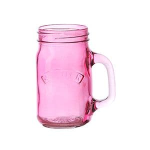 Kilner Colour Handled Jar Pink 0.4 Litre