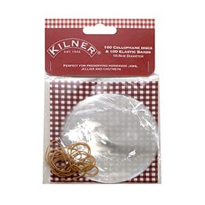 Kilner Pack Of 100 Cellophane Disc With Bands