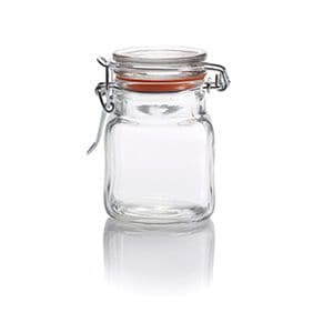 Kilner Square Clip Top 70ml Spice Jar