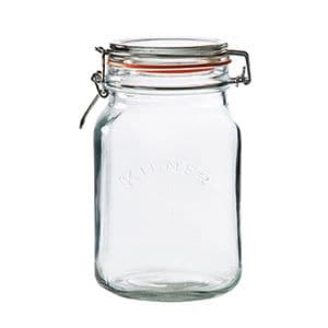 Kilner Square Clip Top Jar 1.5 Litre