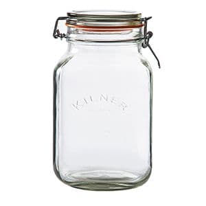 Kilner Square Clip Top Jar 2 Litre