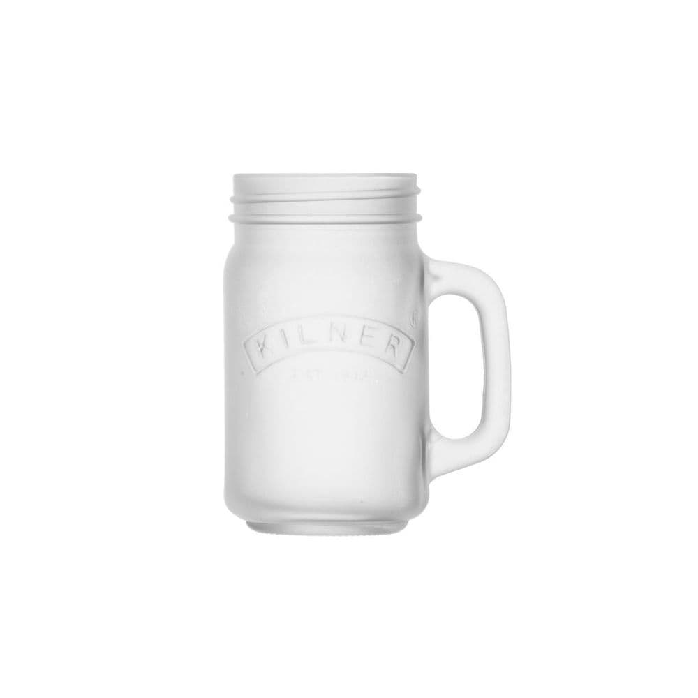 Kilner White Frosted Handled Jar 0.4 Litre