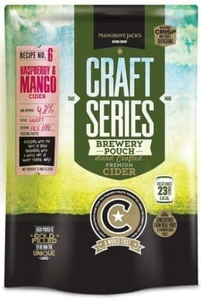 Mangrove Jack's CS Raspberry and Mango Cider 2.4 Kg (BB Oct 23 20% OFF)