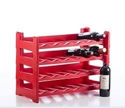 Modular Plastic Wine Rack 6 Bottle Section