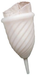 Plastic spiral funnel 15 cm