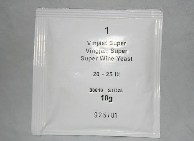 Puriferm Wine Yeast/Nutrient 7 Day For 25 Litres Of Country Wine (30004)