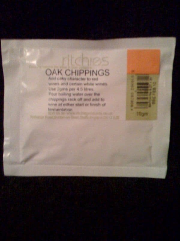 Ritchies Oak Chippings Sachet for 30 Bottles