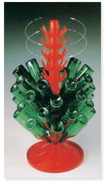 Rotating Bottle Drainer For 81 Bottles