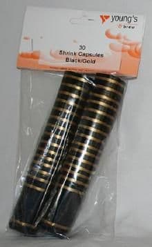 Shrink Capsules Black/Gold (30's)