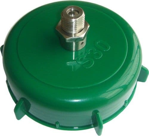 The S30 Pin Cap with Stainless Steel Pin Valve for Pressure Barrel Kegs Using 8 gram Cartridges