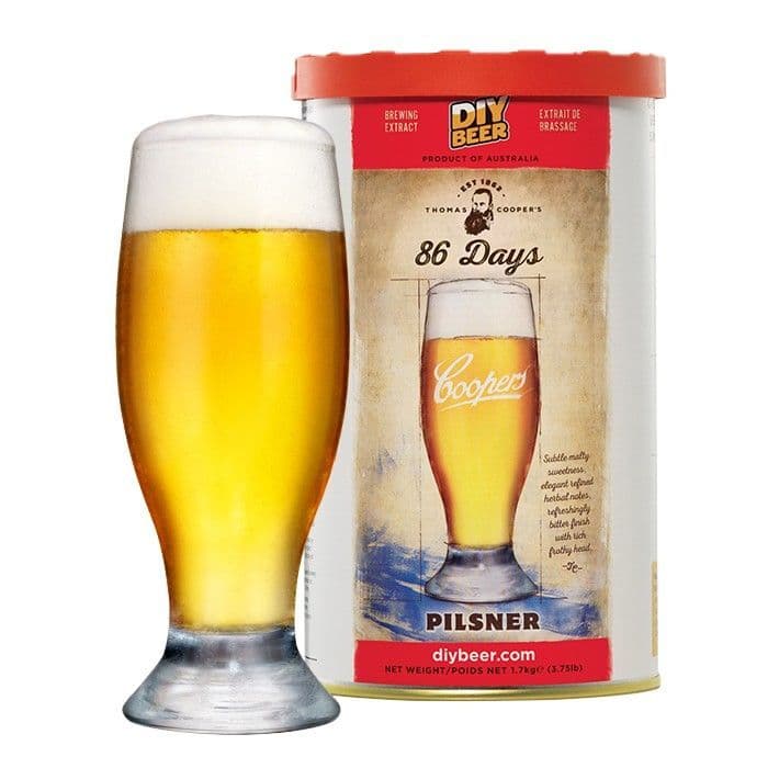 Thomas Coopers 86 Days Pilsner (1.7 Kg) Beer Kit