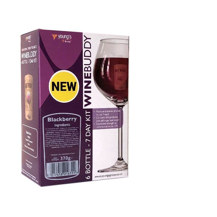 WineBuddy 6 Bottle Wine Kit - Blackberry