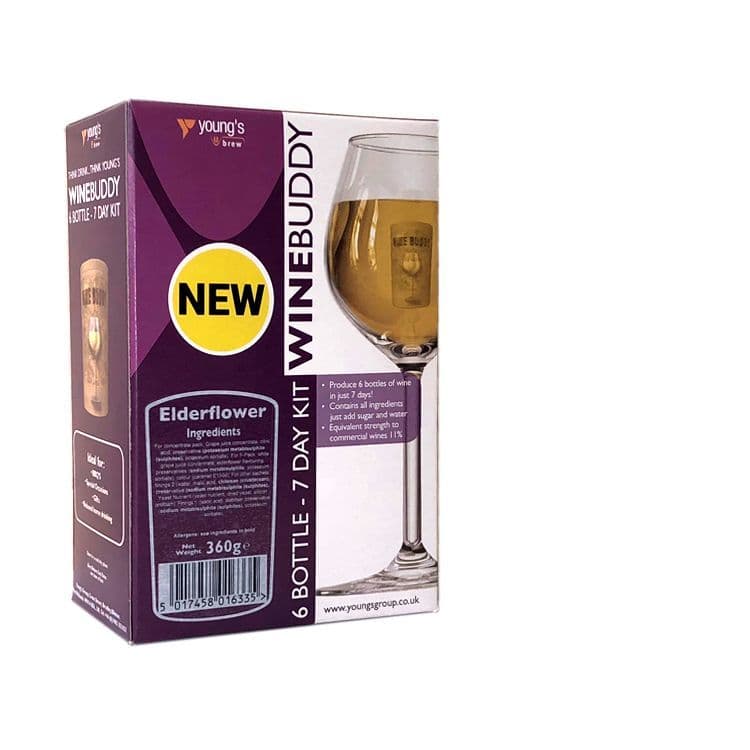 WineBuddy 6 Bottle Wine Kit - Elderflower