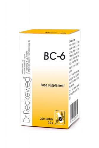 Schuessler BC6 combination cell salt - tissue salt