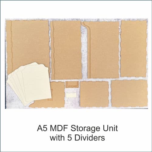 A5 MDF Storage Unit (includes x5 dividers)
