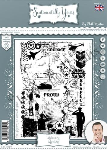 A6 Medley Stamps - Military Medley