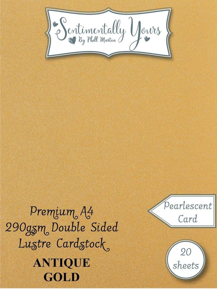 Antique Gold Lustre CARD