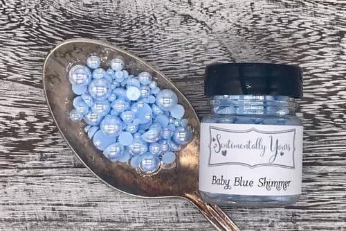 Baby Blue Shimmer Pearls