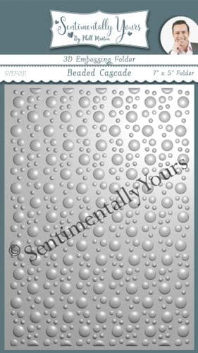 Beaded Cascade 7x5 3D Embossing Folder
