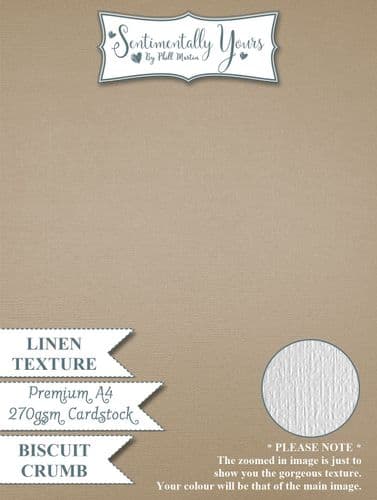 Biscuit Crumb Premium LINEN Texture Cardstock