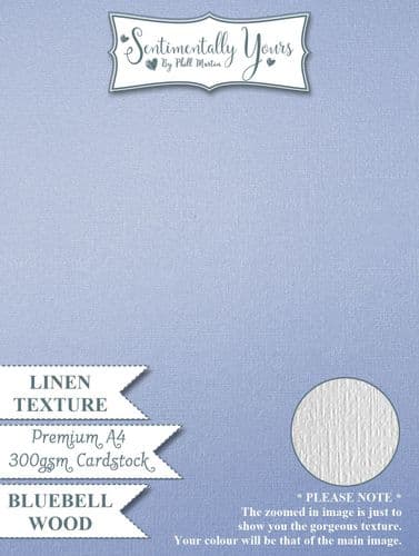 Bluebell Wood Premium LINEN Texture Cardstock