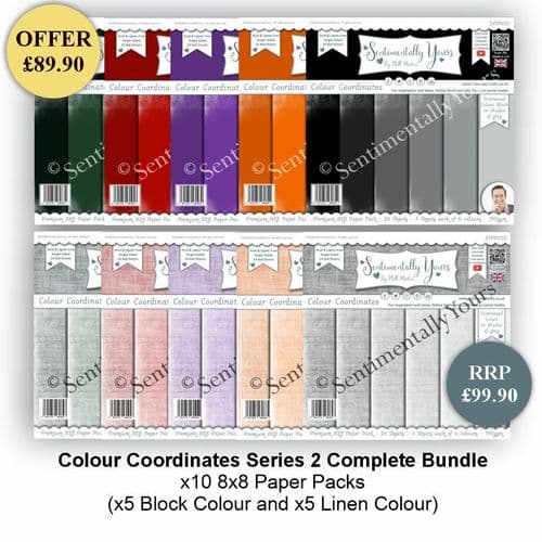Colour Coordinates 8x8 Paper Packs - Series 2 Complete Bundle