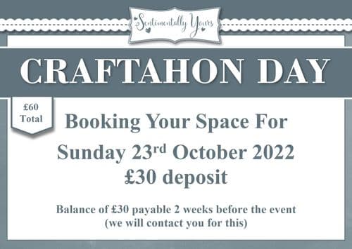 Craftathon Deposit - Sunday 23rd October 2022
