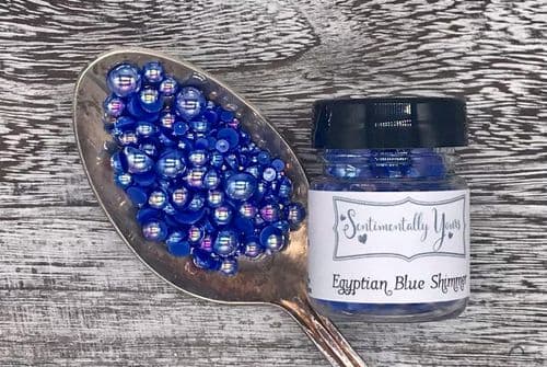 Egyptian Blue Shimmer Pearls