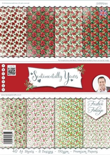 Festive Foliage A4 Paper Pack
