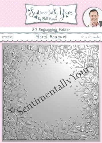 Floral Bouquet 6x6 3D Embossing Folder