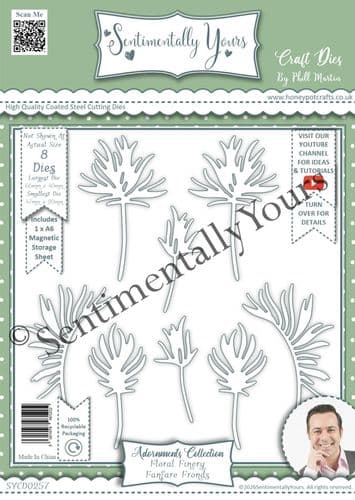 Floral Finery - Fanfare Fronds A6 Die Set