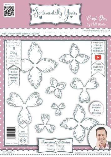 Floral Finery - Lovely Petals A6 Die Set