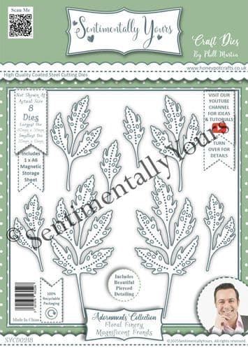 Floral Finery - Magnificent Fronds A6 Die Set