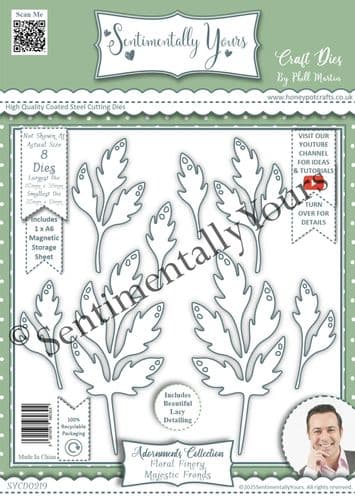 Floral Finery - Majestic Fronds A6 Die Set