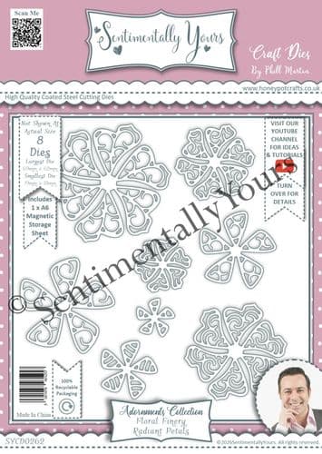 Floral Finery - Radiant Petals A6 Die Set
