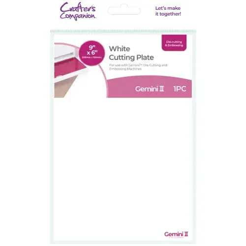 Gemini 9x6 White Cutting Plate JUNIOR (Old & New Machines)