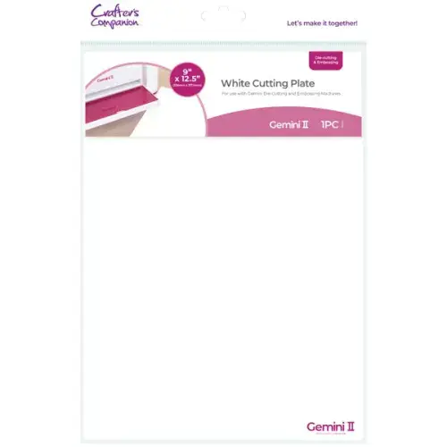 Gemini White Cutting Plate 9  X 12.5 (New & Old Machines)