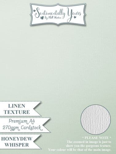 Honeydew Whisper Premium LINEN Texture Cardstock