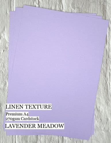 Lavender Meadow Premium LINEN Texture Cardstock