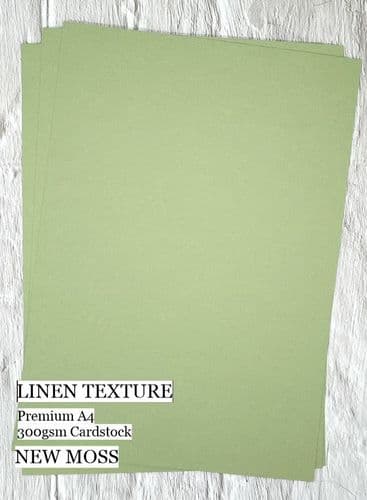 New Moss Premium LINEN Texture Cardstock