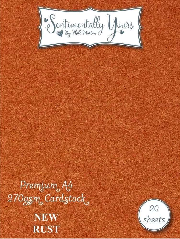 New Rust Premium Cardstock